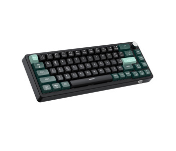 PC Power K68 TRI-MODE Keyboard (Keycap Black, Green, Cyan) 