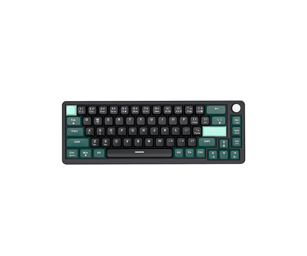 PC Power K68 TRI-MODE Keyboard (Keycap Black, Green, Cyan) 