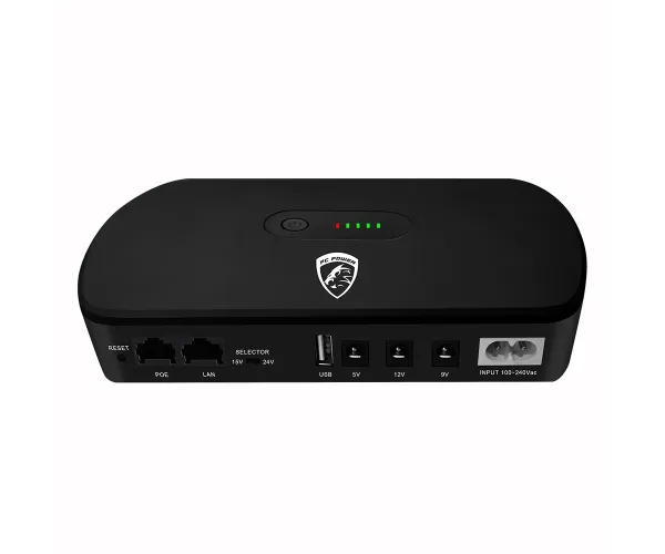 PC Power PCMU1018LED 13200mAh Mini DC UPS