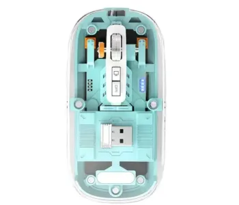 PC Power PGM-P4 Blue Transparent Bluetooth Mouse