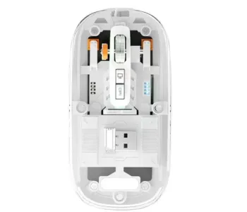 PC Power PGM-P4 WH Transparent Bluetooth Mouse