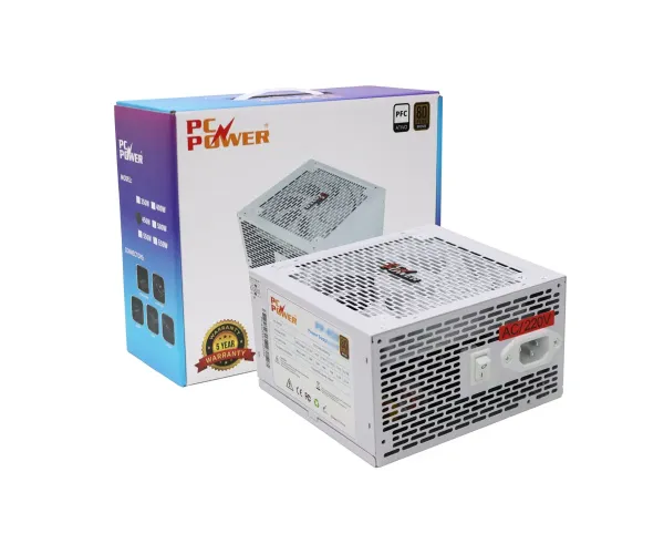PC Power PP-450W White 450W Gaming Power Supply