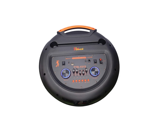 PC POWER TTD-1515 PORTABLE SPEAKER (50W, USB/SD, BT, 2 WIRELESS MIC, REMOTE, FM, RGB LIGHT)